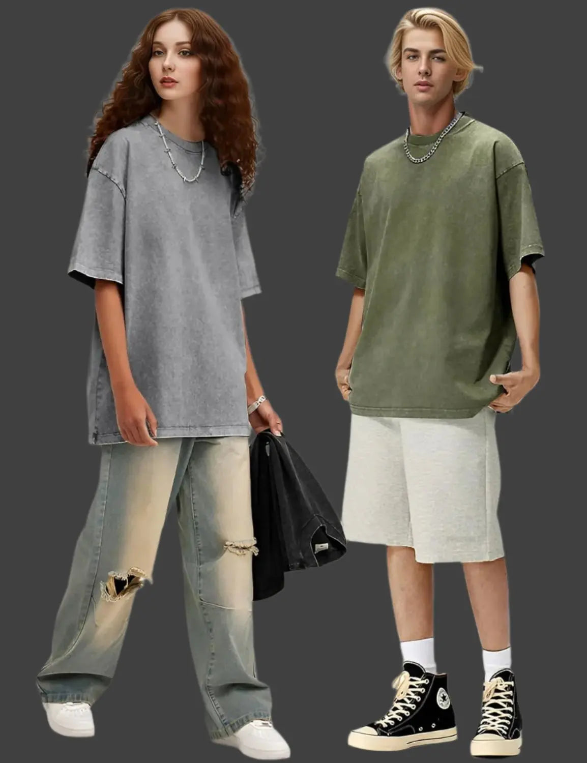 3 - Pack Vintage Oversized Tees – Basili Apparel Co. - Basili Apparel Co.313028554524