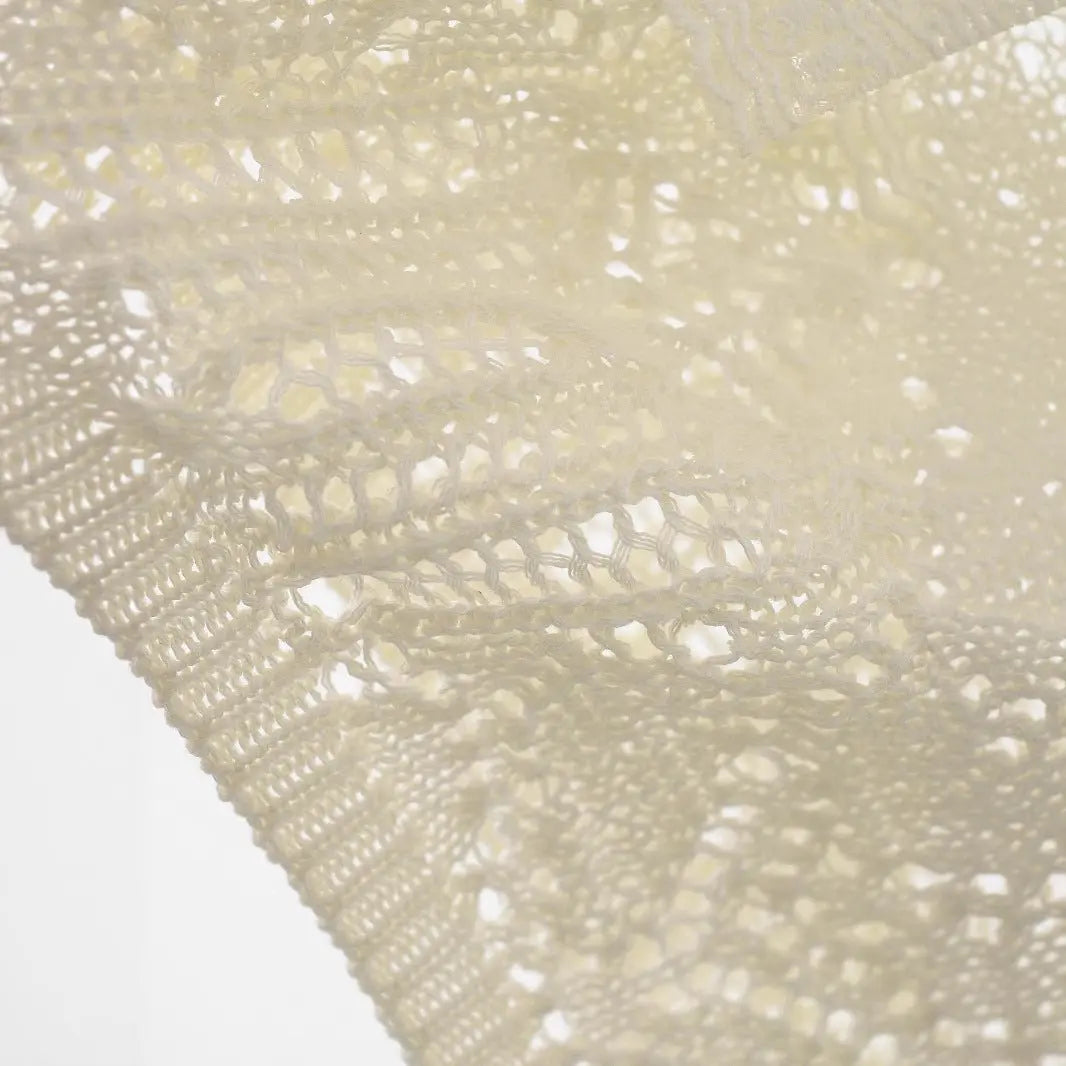 Sheer Chic – Women's Hollowed Jacquard Mesh Top - Basili cart