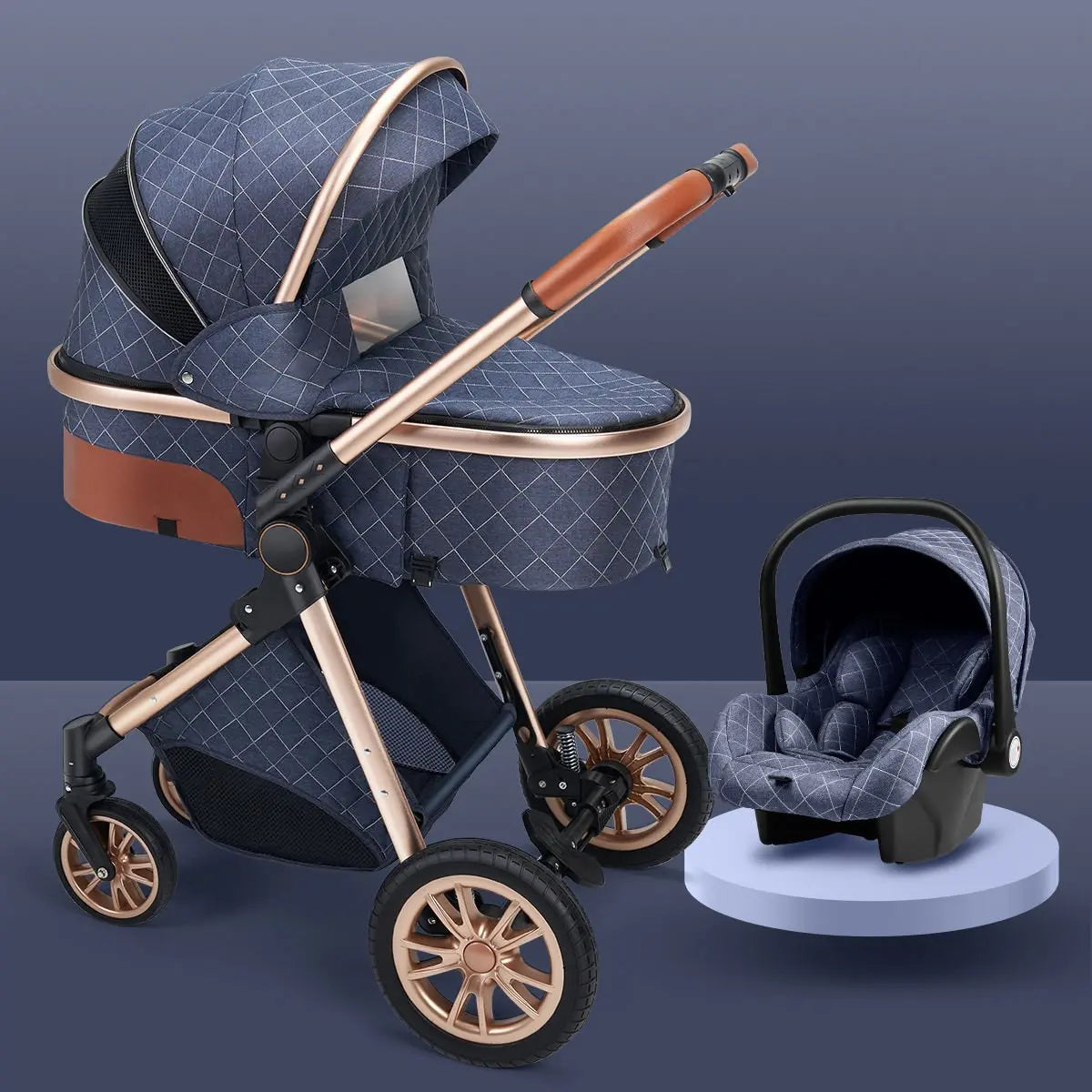 SkyView Glide – Lightweight High Landscape Reversible Baby Stroller - Basili cart
