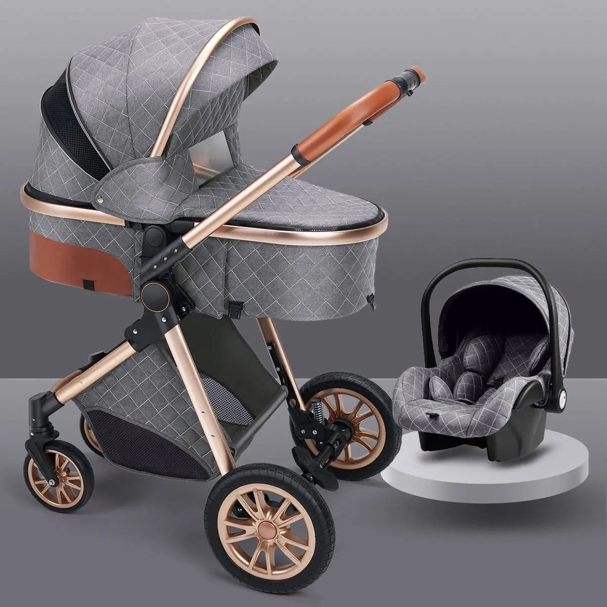 SkyView Glide – Lightweight High Landscape Reversible Baby Stroller - Basili cart