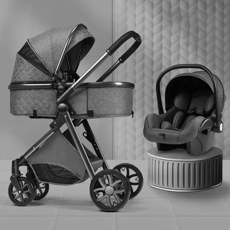 SkyView Glide – Lightweight High Landscape Reversible Baby Stroller - Basili cart