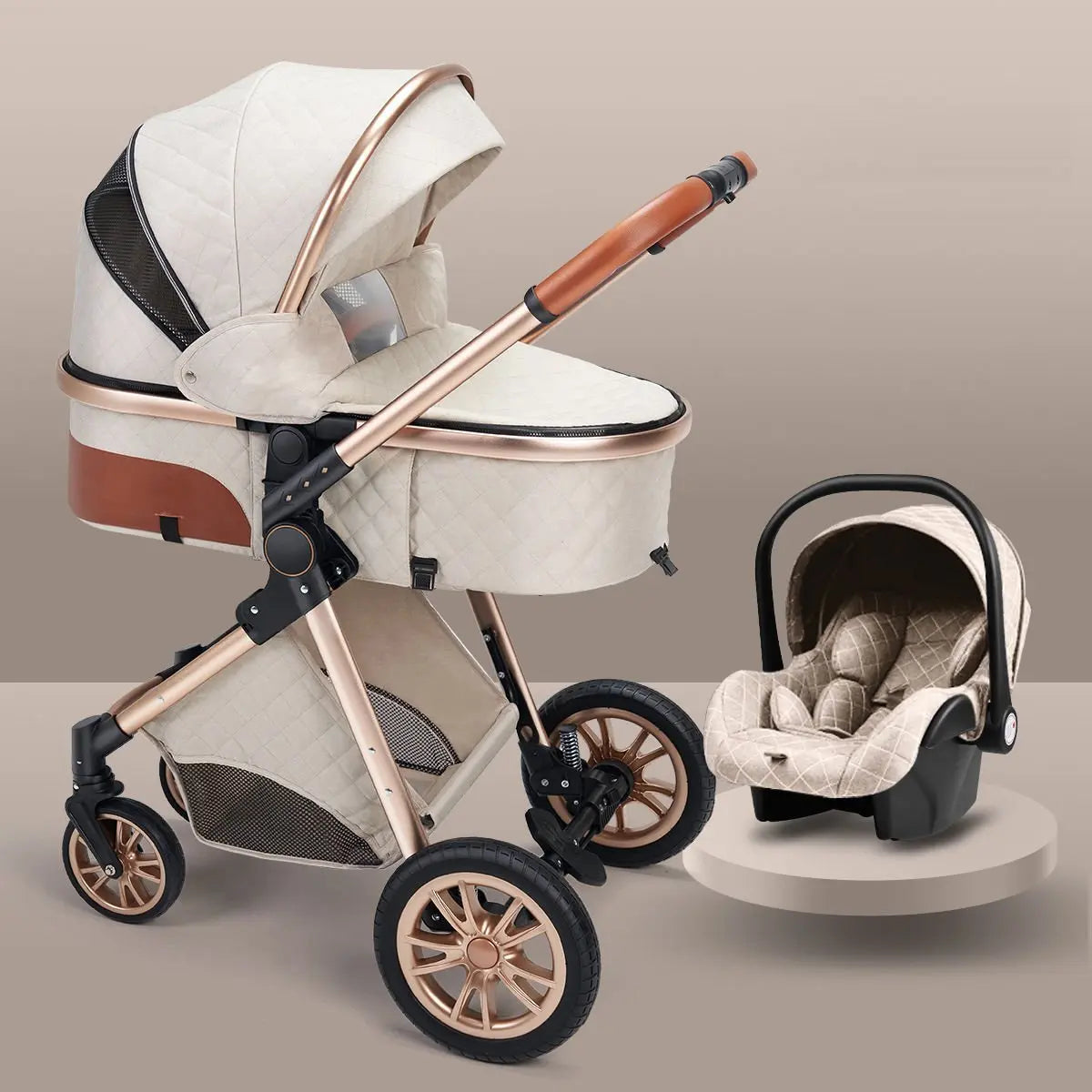 SkyView Glide – Lightweight High Landscape Reversible Baby Stroller - Basili cart