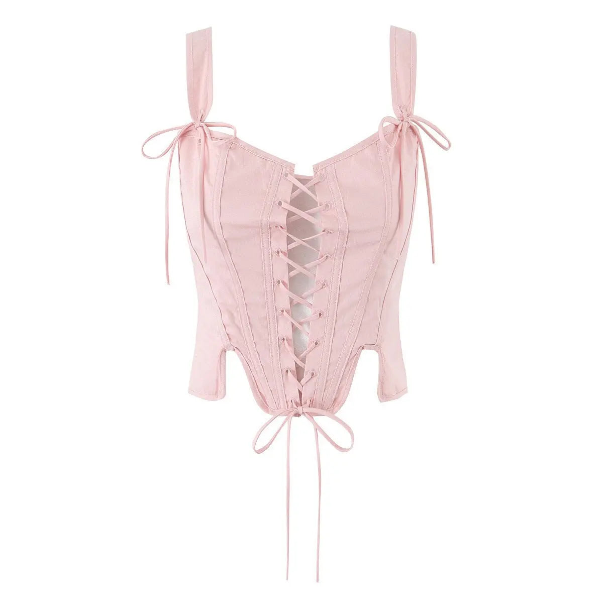 Snatched & Stylish – Slim Fit Corset Tie Top for Women - Basili cart