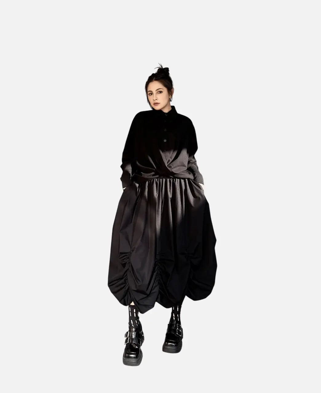 Women’s Spring Mid - Length Cloud Waist Skirt. - Basili cart