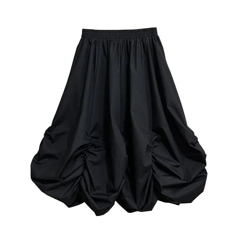 Women’s Spring Mid - Length Cloud Waist Skirt. - Basili cart